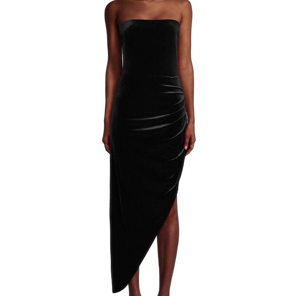 Norma Kamali velvet dress